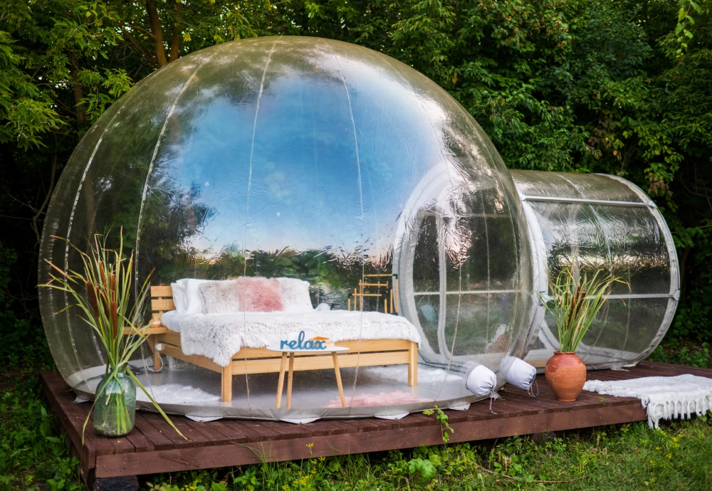 bubble tents for outdoor dining